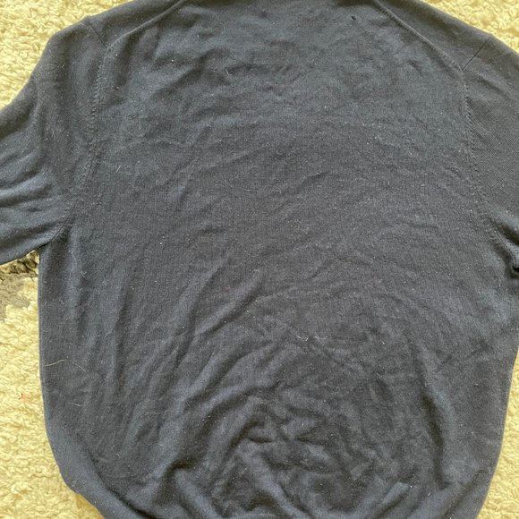 Brooks Brothers wool v-neck navy Sweater - Picture 4 of 4